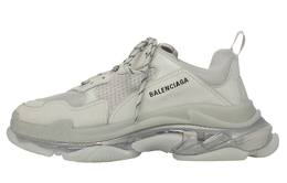 Balenciaga: Серые кроссовки  Triple S Clear Sole