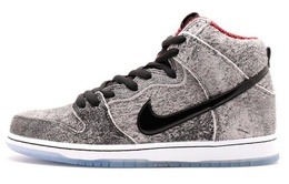 Nike: Серые кроссовки  Dunk