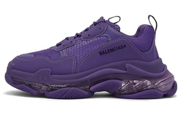 Balenciaga: Фиолетовые кроссовки  Triple S Clear Sole