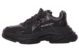 Balenciaga: Чёрные кроссовки  Triple S