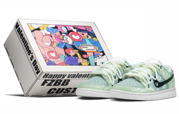 Nike: Зелёные кроссовки  Dunk