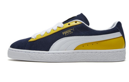 PUMA: Голубые кроссовки  Suede Classic