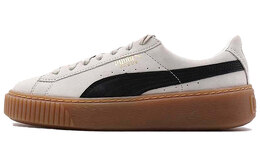 PUMA: Белые кроссовки  Suede