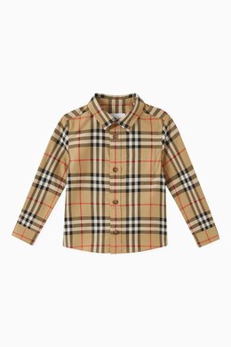 Burberry: Винтажная рубашка Vintage Check