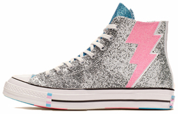 Converse: Серебристые кроссовки  Chuck Taylor All Star Hi