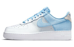 Nike: Голубые кроссовки  Air Force 1 Low