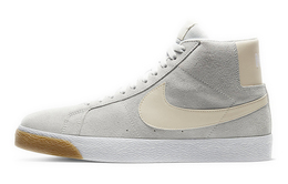 Nike: Серые кроссовки  SB Blazer Mid