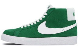 Nike: Зелёные кроссовки  Blazer Mid