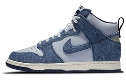 Nike: Синие кроссовки  Dunk High