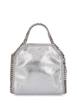 STELLA MCCARTNEY: Серебристая сумка Tiny Falabella