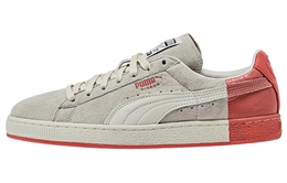 PUMA: Белые кроссовки  Suede