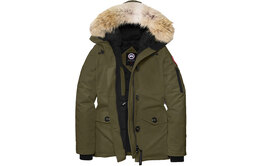 Canada Goose: Зелёный пуховик 