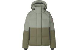 Canada Goose: Зелёный пуховик 