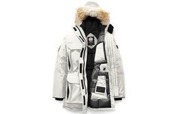 Canada Goose: Белый пуховик 