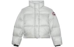 Canada Goose: Серебристый пуховик 