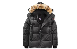 Canada Goose: Серый пуховик 