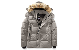 Canada Goose: Серый пуховик 