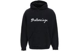 Balenciaga: Чёрная толстовка 