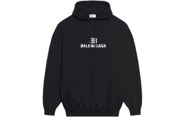 Balenciaga: Чёрная толстовка 