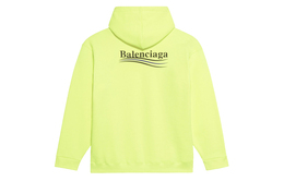 Balenciaga: Жёлтый свитшот 