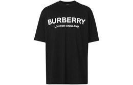 Burberry: Чёрная футболка 