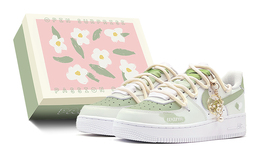 Nike: Зелёные кроссовки  Air Force 1 Low