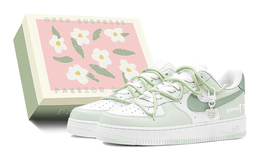 Nike: Зелёные кроссовки  Air Force 1 Low