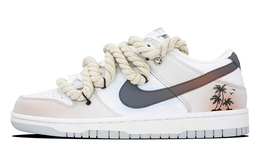 Nike: Светлые кроссовки  Dunk Low