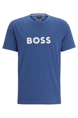 BOSS: Голубая футболка 