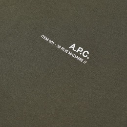 A.P.C.: Футболка цвета хаки