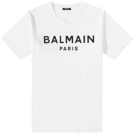 Balmain: Белая футболка Paris