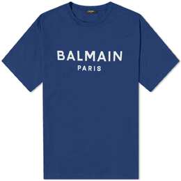 Balmain: Синяя футболка Paris