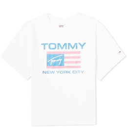 Tommy Jeans: Белая футболка