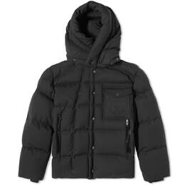 Moncler: Чёрный пуховик 