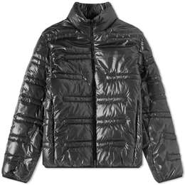 Moncler: Чёрный пуховик 