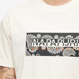 Napapijri: Белая футболка 