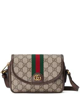 Gucci: Бежевая сумка Ophidia GG