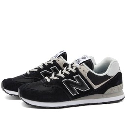 New Balance: Чёрные кроссовки 