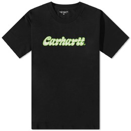 Carhartt WIP: Чёрная футболка  Script