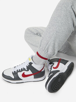 Nike: Белые кеды Dunk High