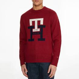 Tommy Hilfiger: Красный свитер 