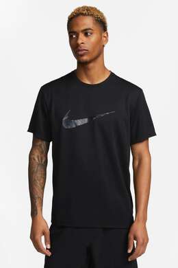 Nike: Чёрная рубашка  Dri FIT