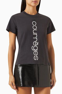 Courreges: Прямая футболка