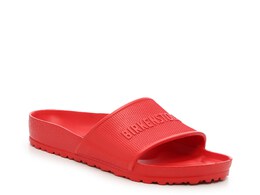 Birkenstock: Красные шлёпанцы 