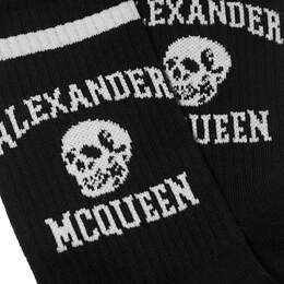 Alexander McQueen: Чёрные носки  Skull