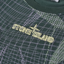 Stone Island Junior: Зелёная футболка