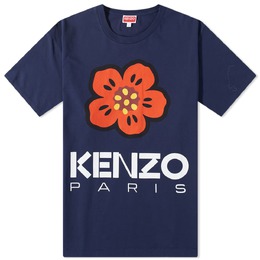 Kenzo: Голубая футболка 