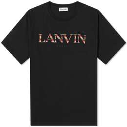 Lanvin: Чёрная футболка  Curb