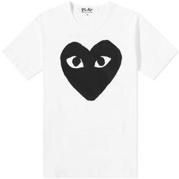 Comme Des Garçons Play: Белая футболка  Heart