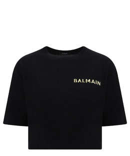 Balmain: Хлопковый топ 